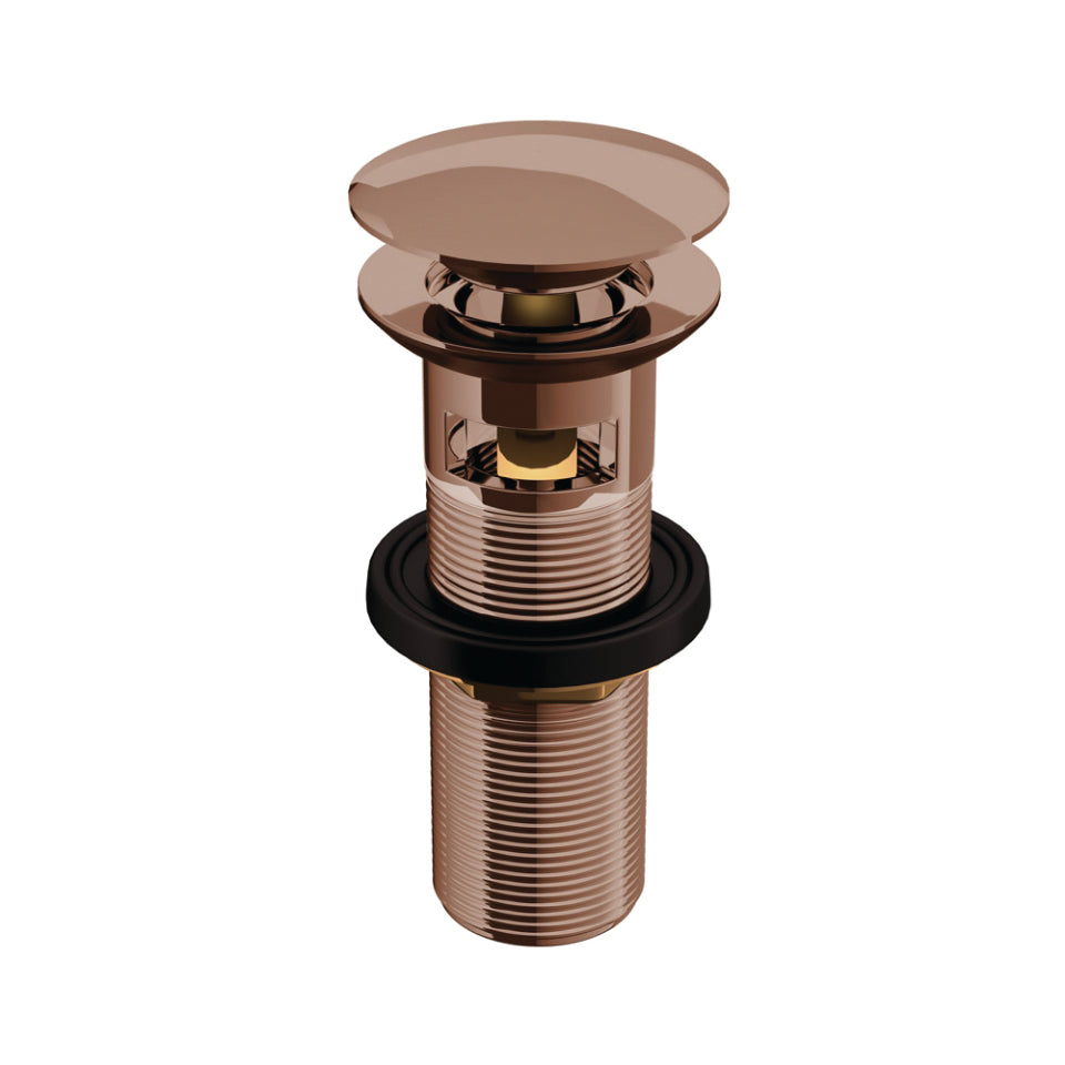 Click Clack Basin Waste-Blush Gold PVD-Allied