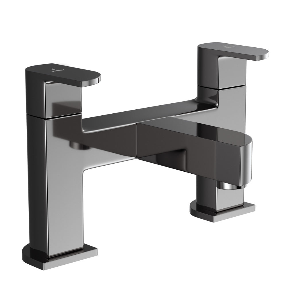 2 Hole H Type Bath Filler-Black Chrome-Alive