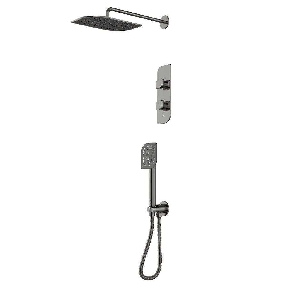 Shower Set - Black Chrome