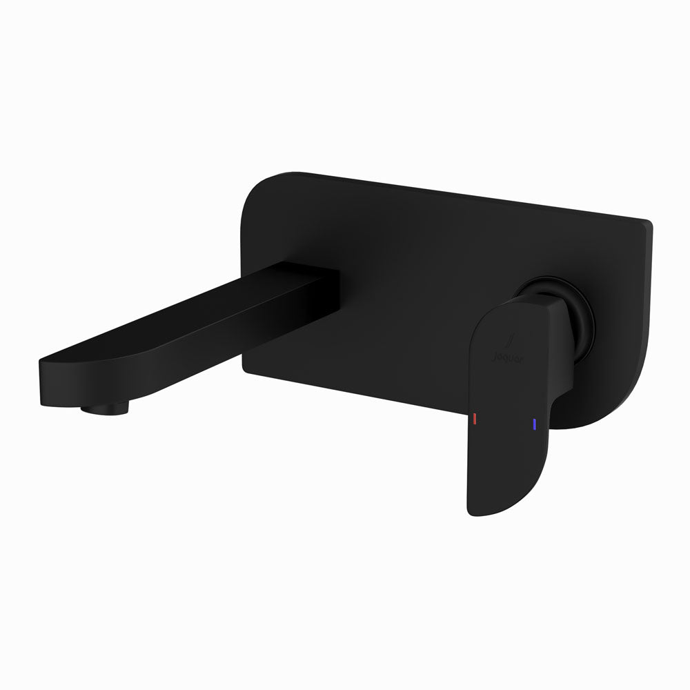 2 Hole Wall Mounted Basin Mixer-Black Matt-Alive