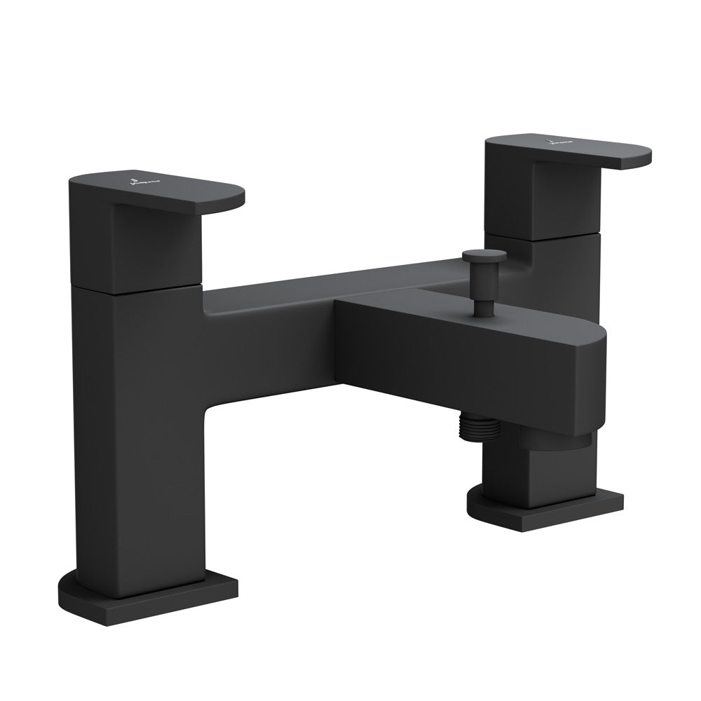 2 Hole H Type Bath and Shower Mixer-Black Matt-Alive