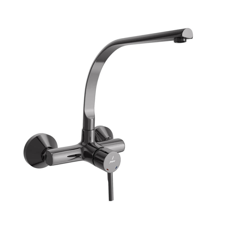 Single Lever Sink Mixer-Black Chrome-Florentine-Prime