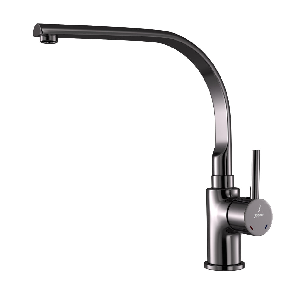 Side Lever Mono Sink Mixer-Black Chrome-Florentine-Prime