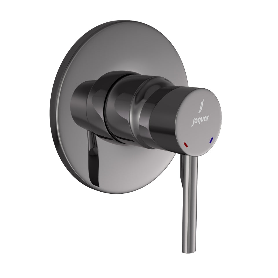 Manual Single outlet Mixer Trim Kit-Black Chrome-Florentine-Prime