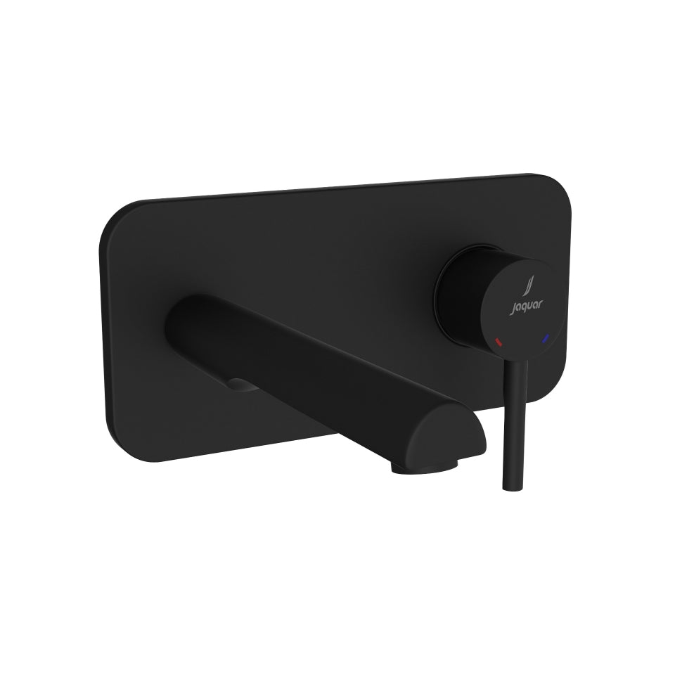 2 Hole Wall Mounted Basin Mixer Trim Kit-Black Matt-Florentine-Prime