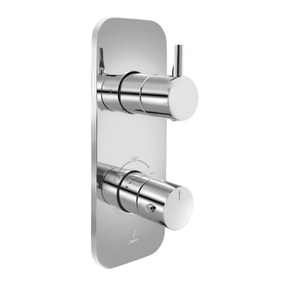 Aquamax 1 Outlet Thermostatic Shower Mixer Trim Kit-Chrome-Florentine-Prime