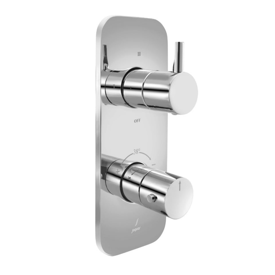 Aquamax 3 Outlet Thermostatic Shower Mixer Trim Kit-Chrome-Florentine-Prime