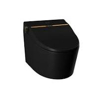 Fully Automatic Wall Hung Toilet Black Matt - Luxelet