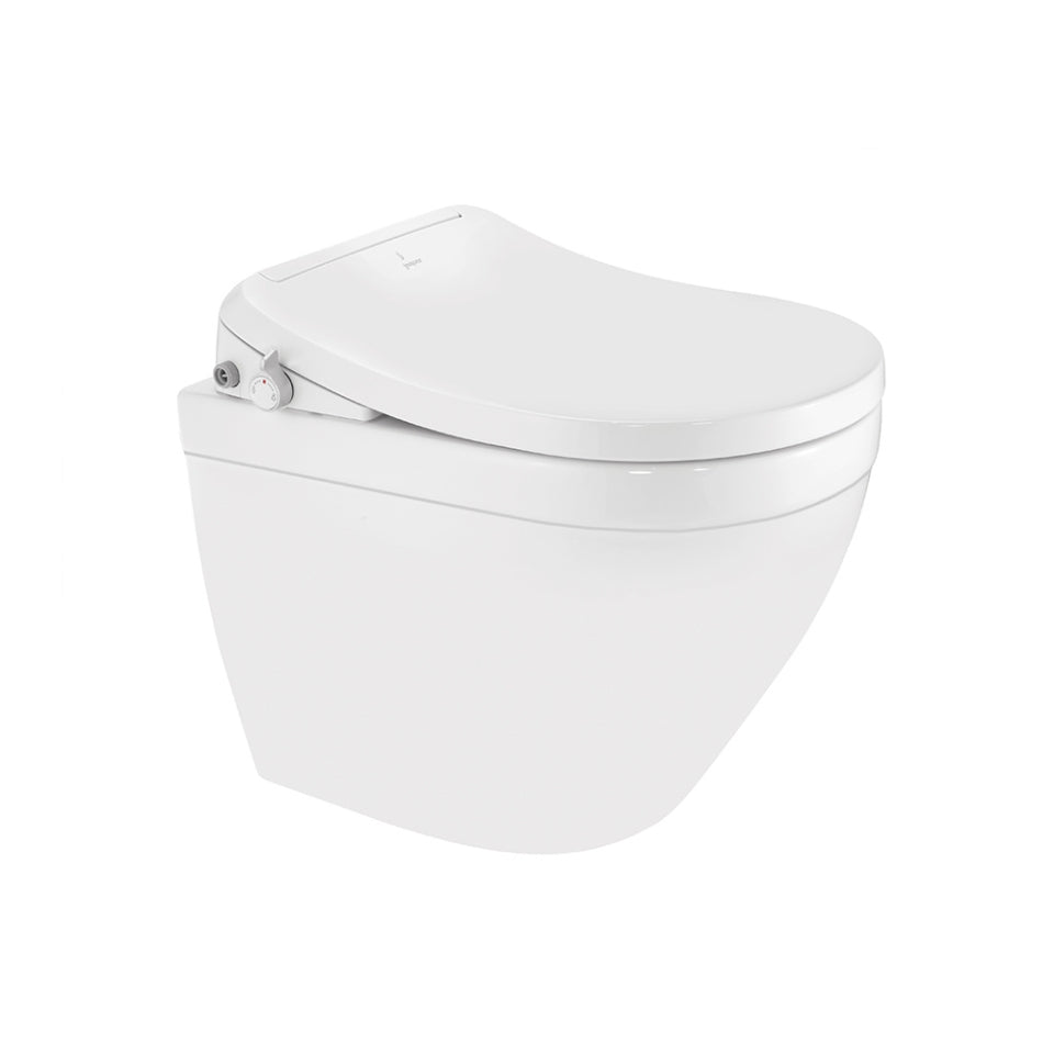 Semi Automatic Back to Wall Toilet - Solo Bidspa