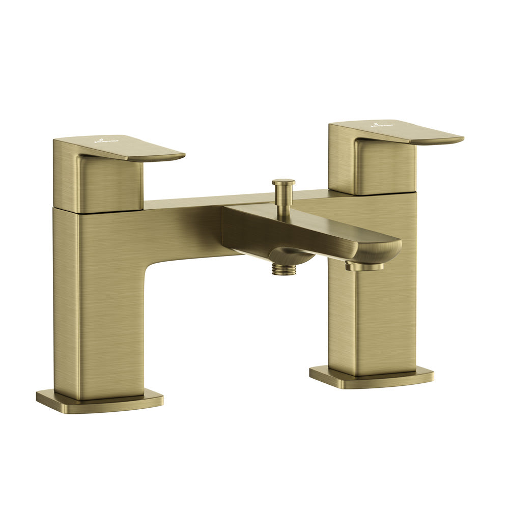 2 Hole H Type Bath and Shower Mixer-Antique Bronze-Kubix-Prime