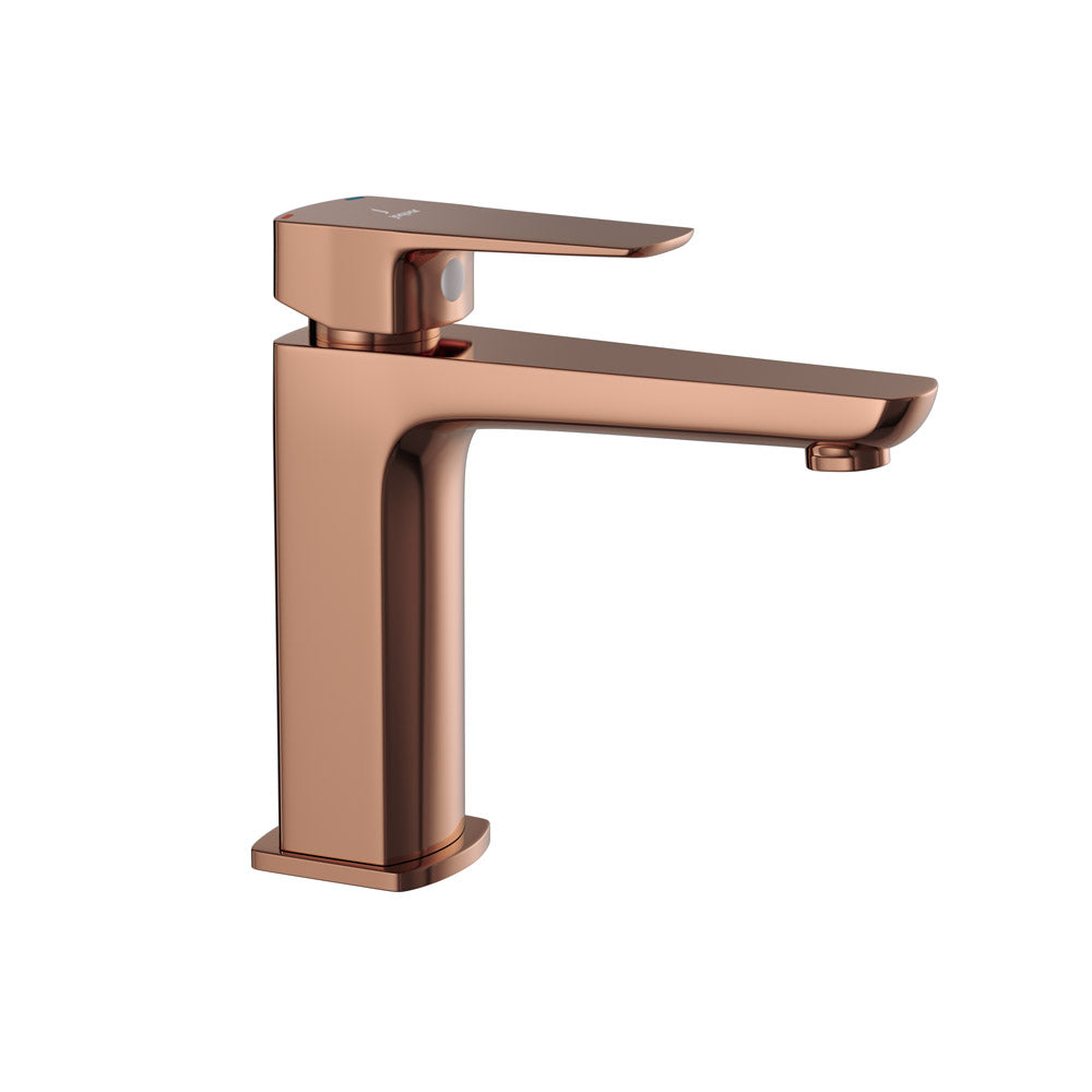 Mono Basin Mixer-Blush Gold PVD-Kubix-Prime