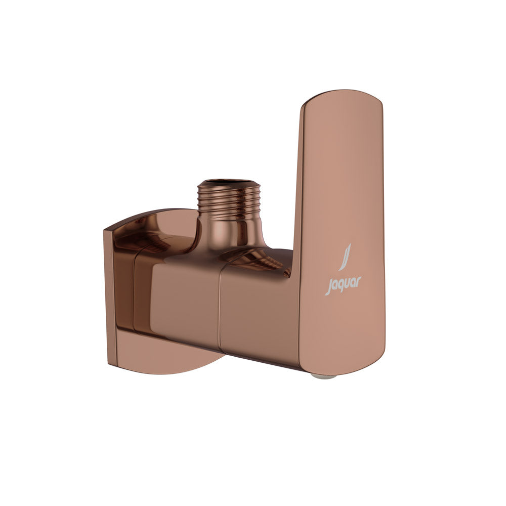 Wall Mounted Stop Valve-Blush Gold PVD-Kubix-Prime
