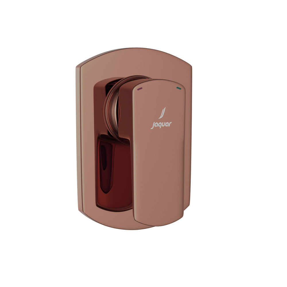 Manual Single Lever Mixer Trim Blush Gold PVD - Kubix Prime