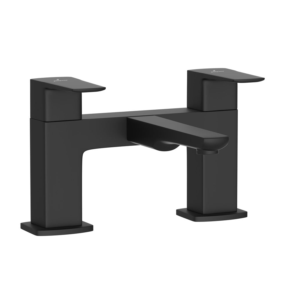 2 Hole H Type Bath Filler-Black Matt-Kubix-Prime