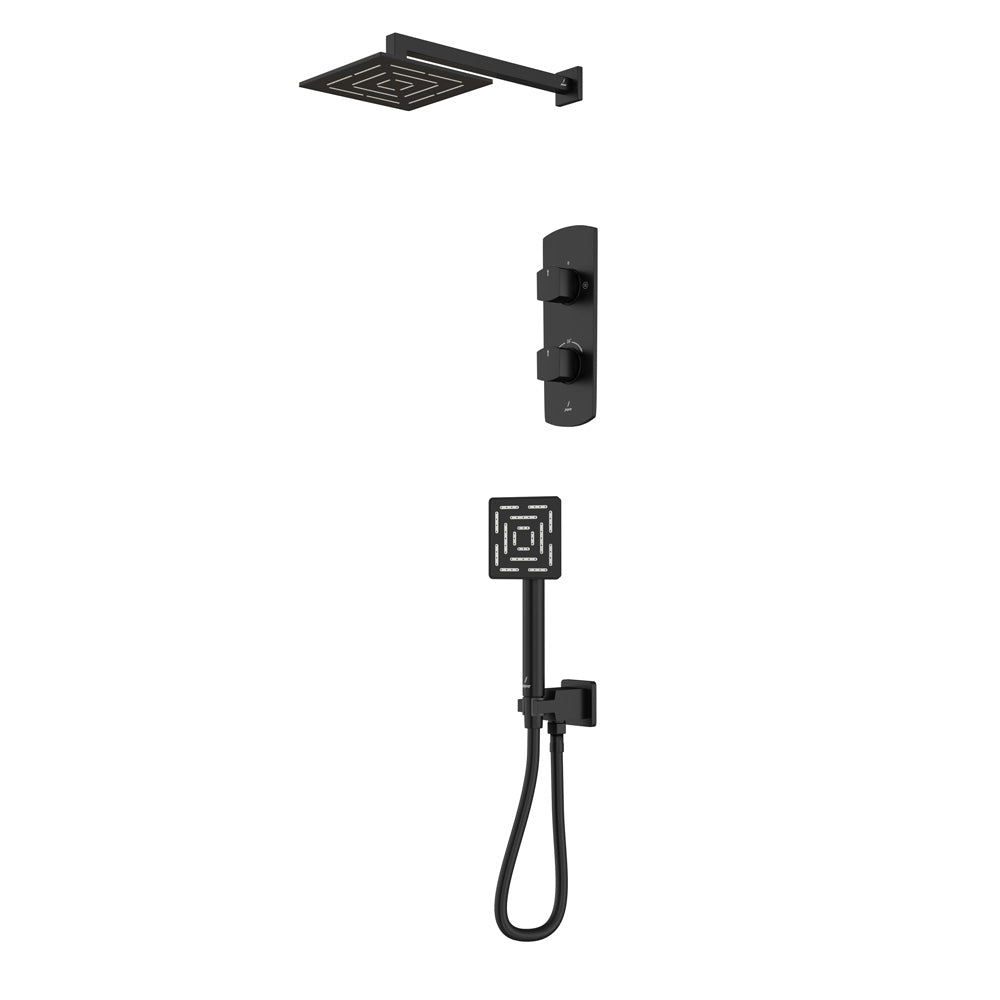 Shower Set - Black Matt
