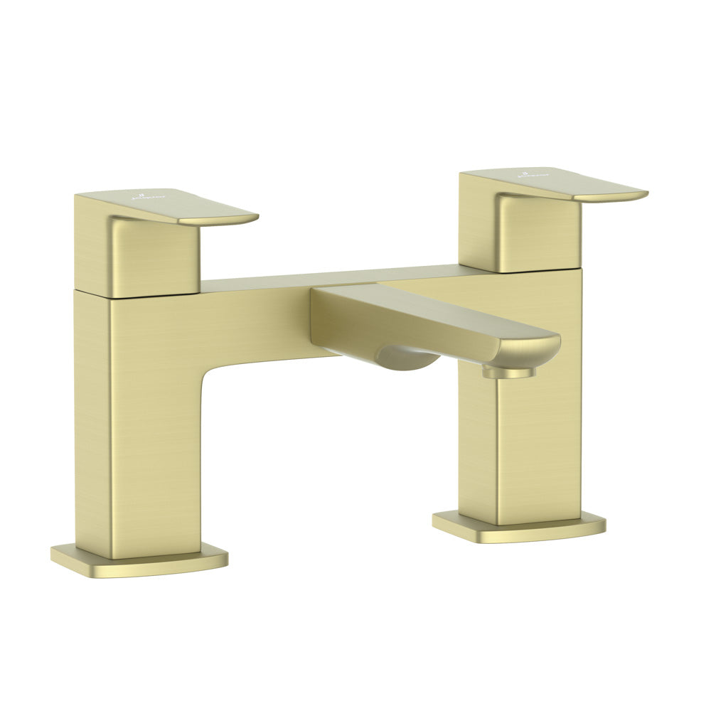 2 Hole H Type Bath Filler-Brass Matt-Kubix-Prime