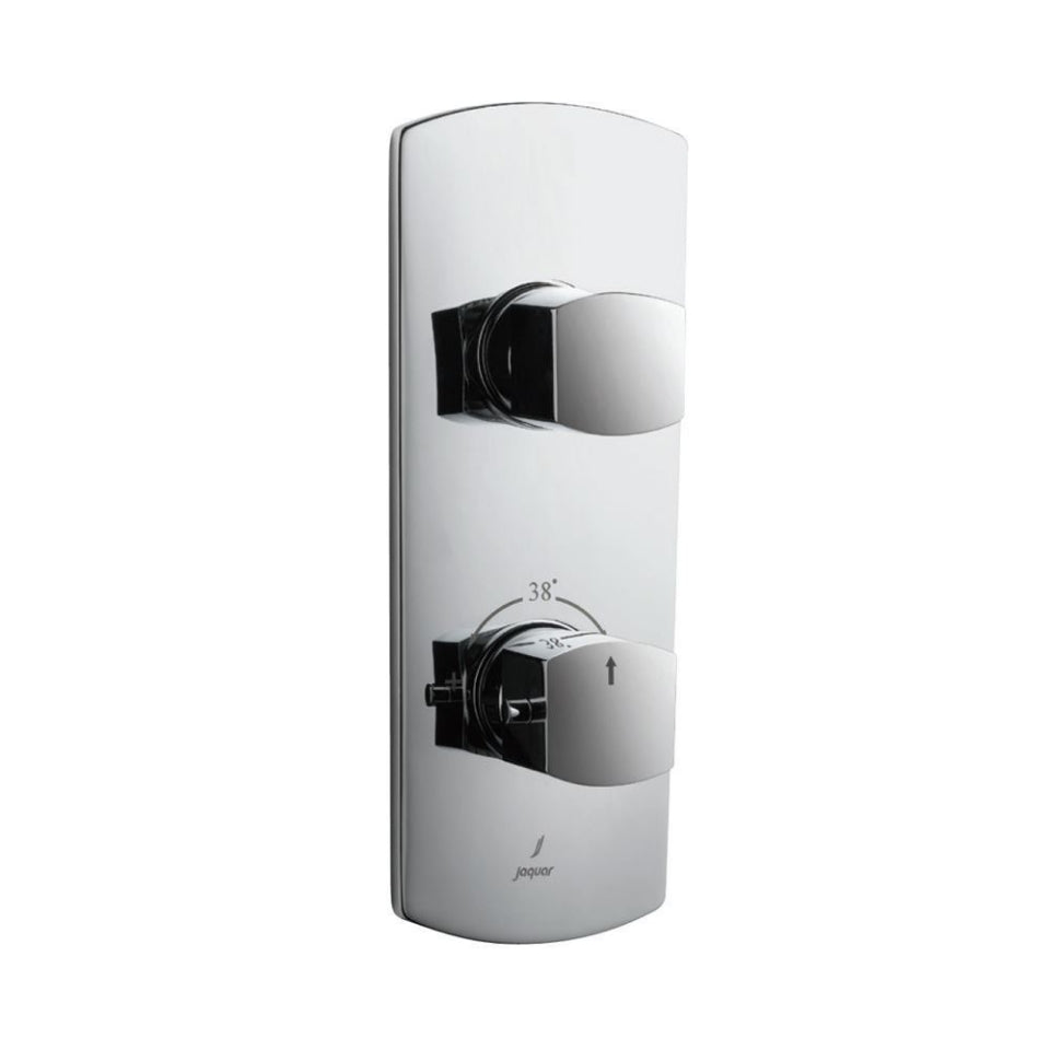 Aquamax 1 Outlet Thermostatic Shower Mixer Trim Kit-Chrome-Kubix-Prime