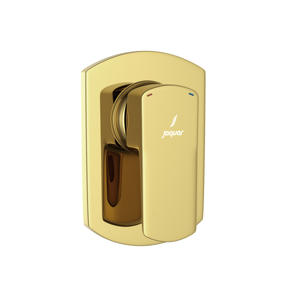 Manual Single Lever Mixer Trim Gold Bright PVD - Kubix Prime