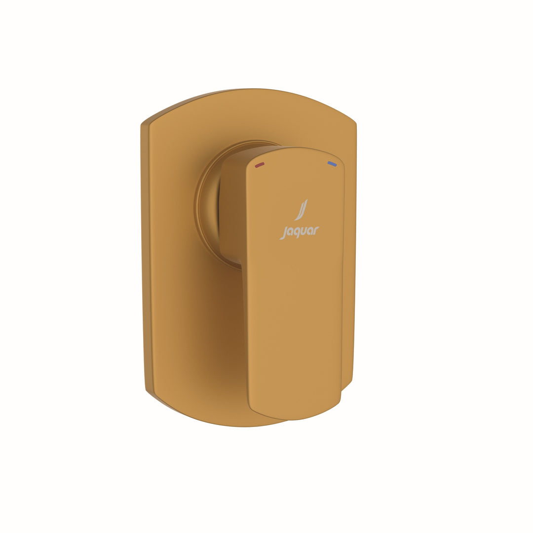 Manual Single Lever Mixer Trim Gold Matt PVD - Kubix Prime