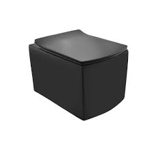 Wall Hung Toilet Black Matt - Kubix