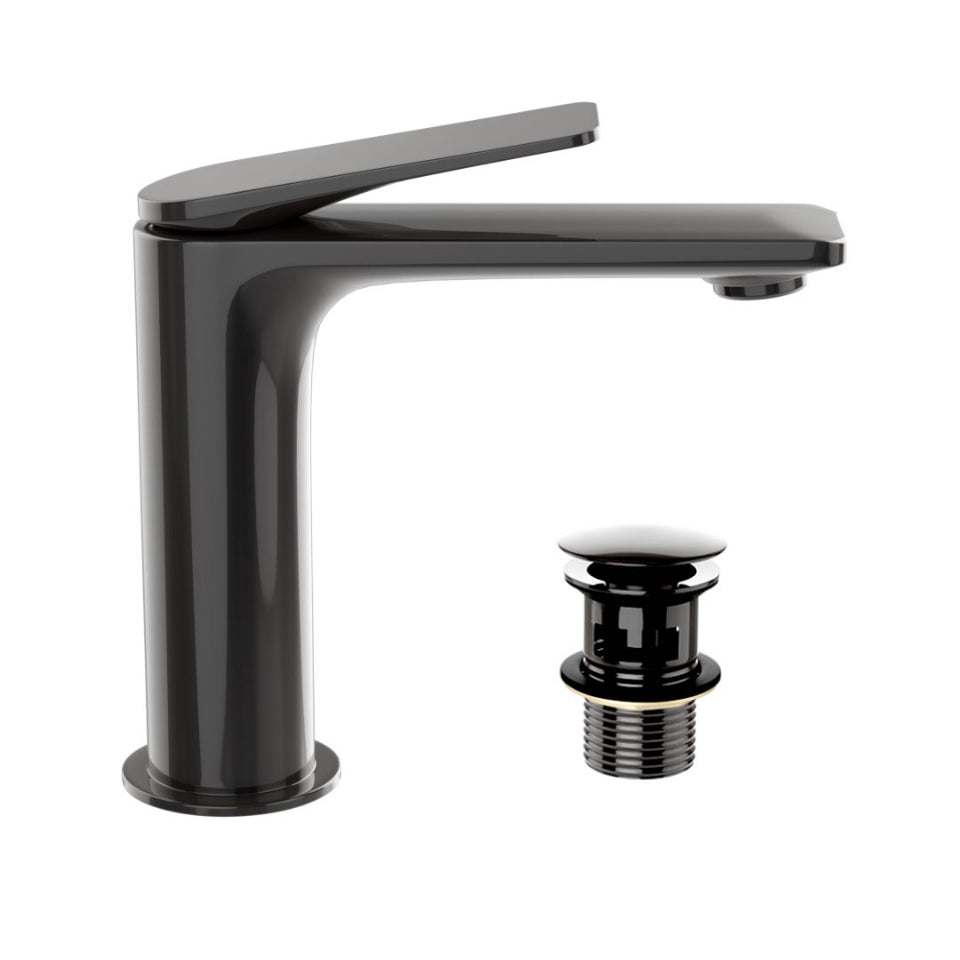 Semi Extended Mono Basin Mixer-Black Chrome-Laguna