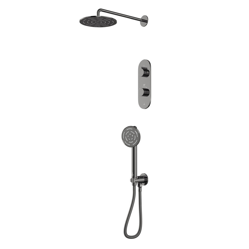 Shower Set - Black Chrome