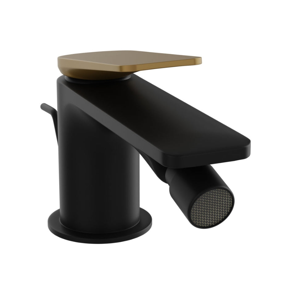 Mono Bidet Mixer-Gold Matt PVD | Black Matt-Laguna
