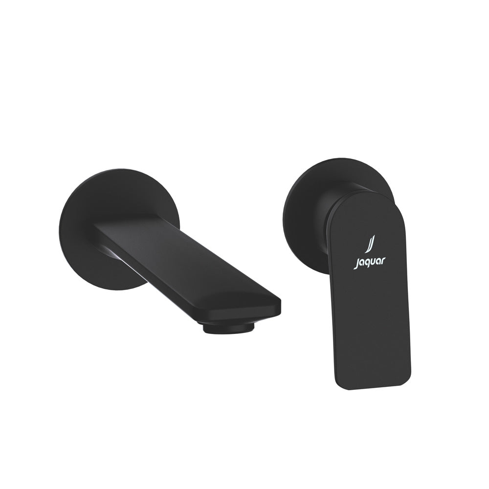 2 Hole Wall Mounted Basin Mixer-Black Matt-Laguna