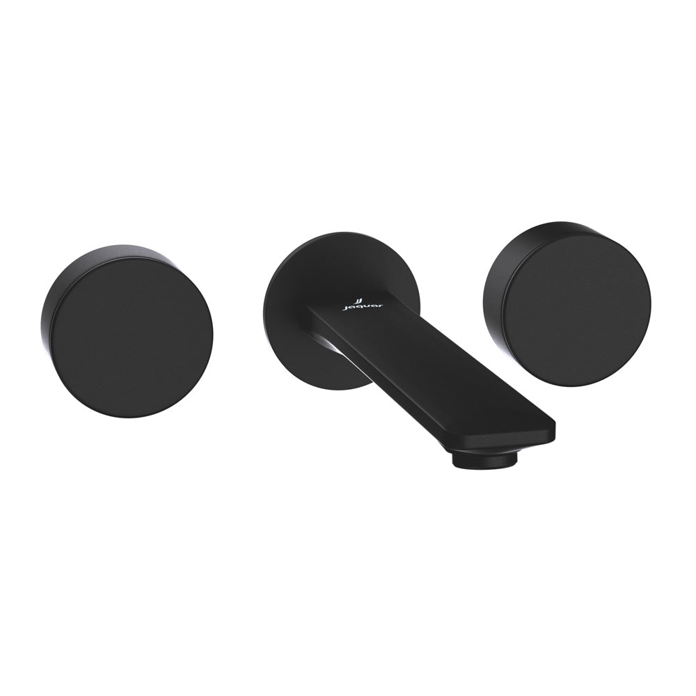 Exposed Part Kit of In-wall 3-Hole Basin Mixer-Black Matt-Laguna