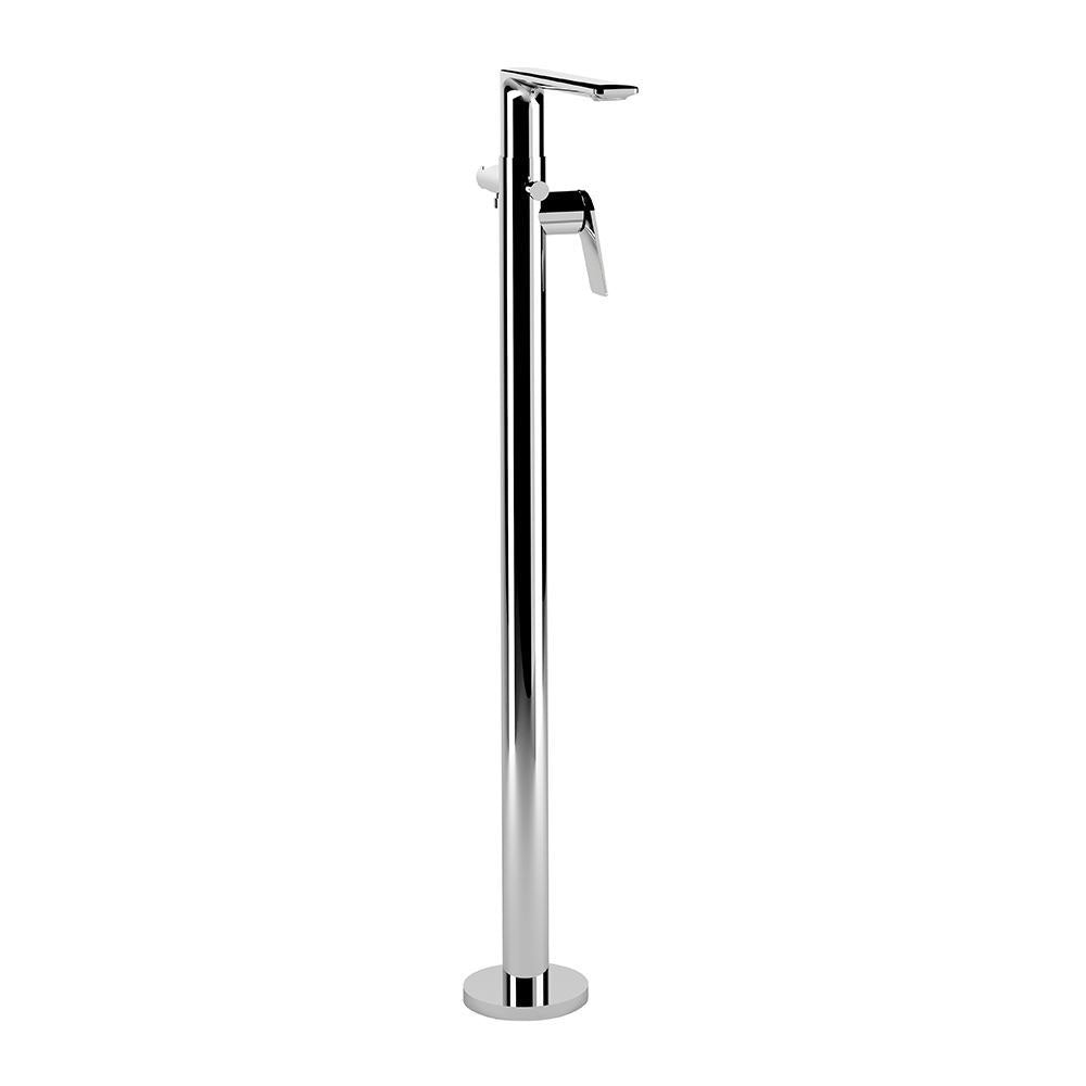 Exposed Parts of Floor Mounted Single Lever Bath Mixer-Chrome-Laguna