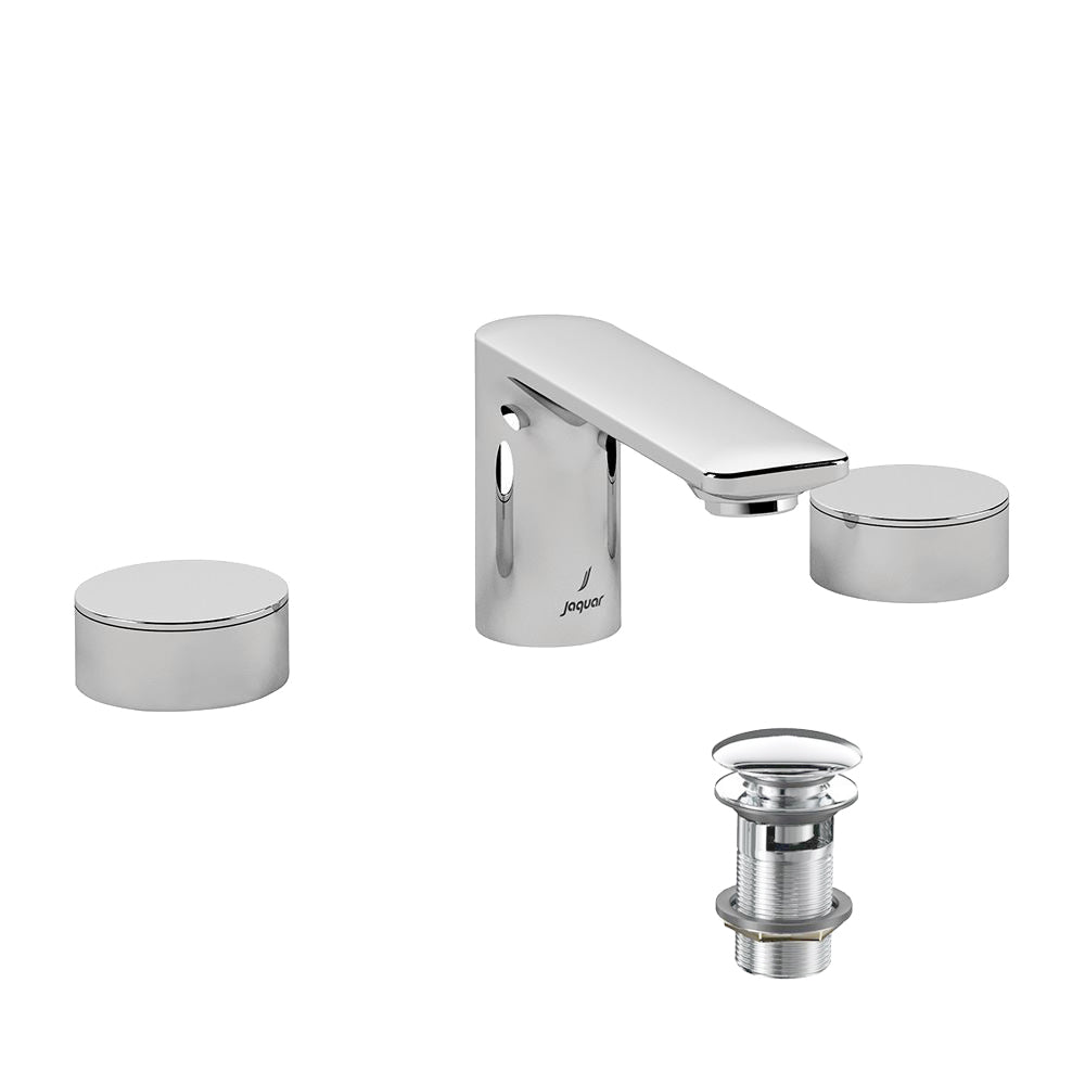 3 Hole Basin Mixer-Chrome-Laguna-1