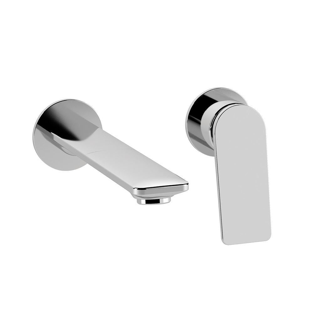 2 Hole Wall Mounted Basin Mixer-Chrome-Laguna