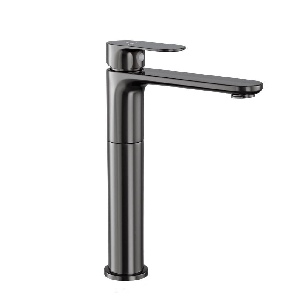 Extended Mono Basin Mixer-Black Chrome-Opal-Prime