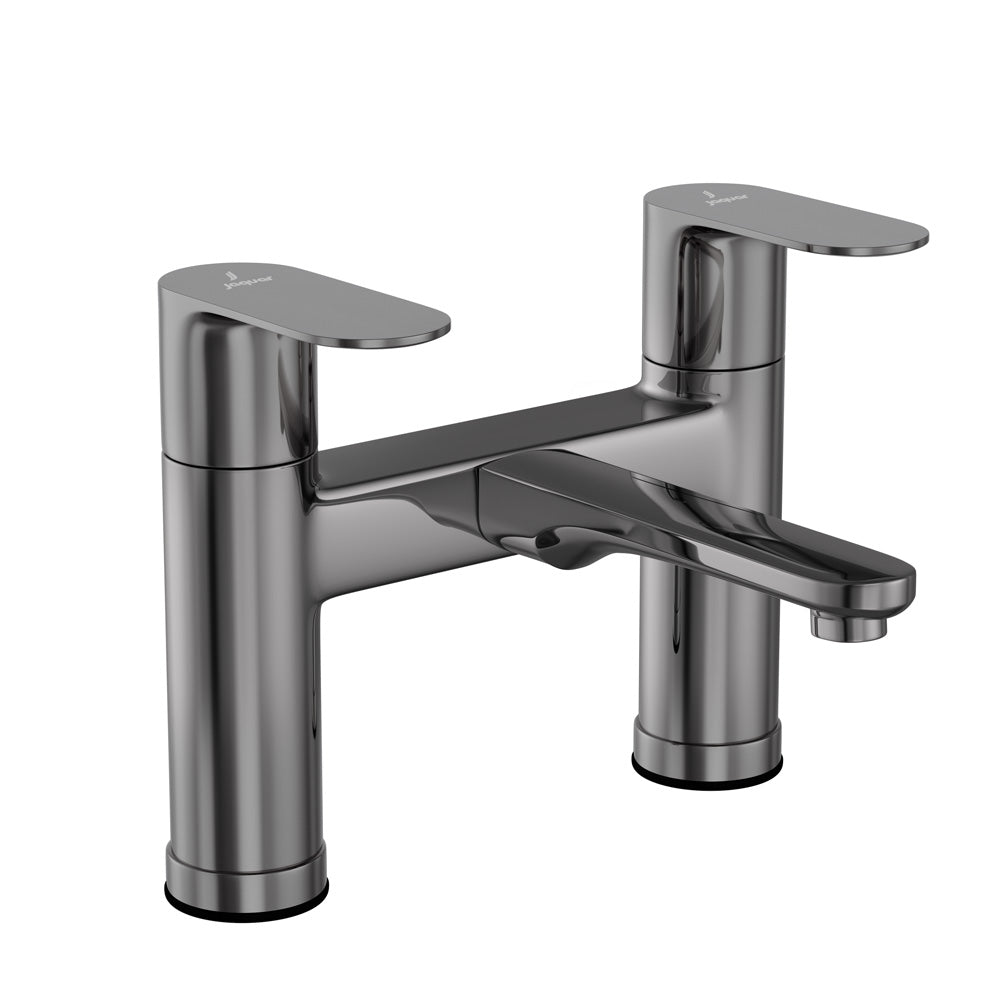 2 Hole H Type Bath Filler-Black Chrome-Opal-Prime