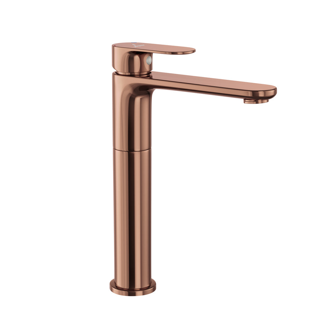 Extended Mono Basin Mixer-Blush Gold PVD-Opal-Prime
