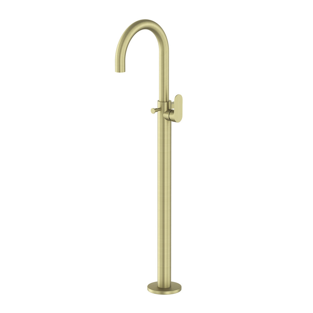 Exposed Parts of Floor Mounted Single Lever Bath Mixer-Brass Matt-Opal-Prime