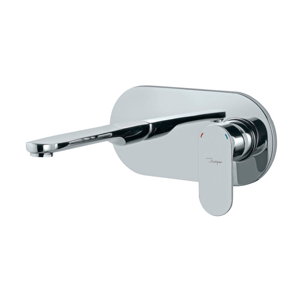 2 Hole Wall Mounted Basin Mixer-Chrome-Opal-Prime