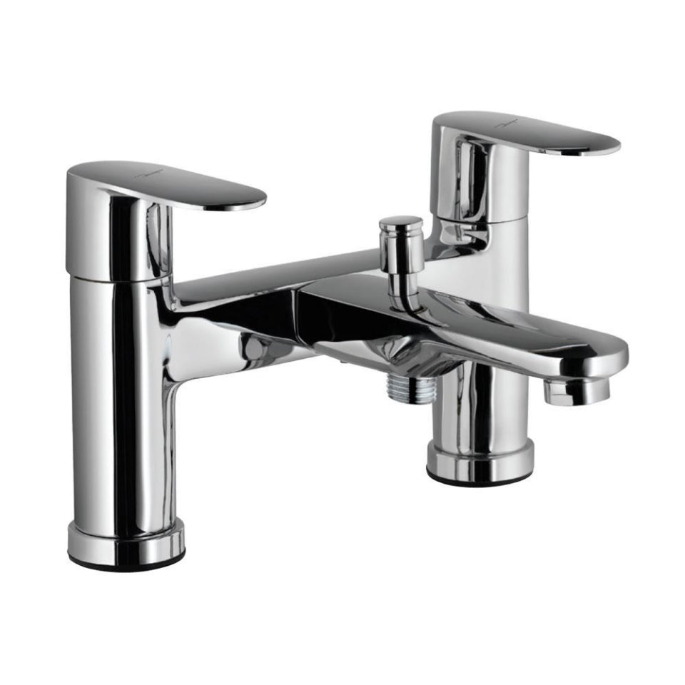 2 Hole H Type Bath and Shower Mixer-Chrome-Opal-Prime