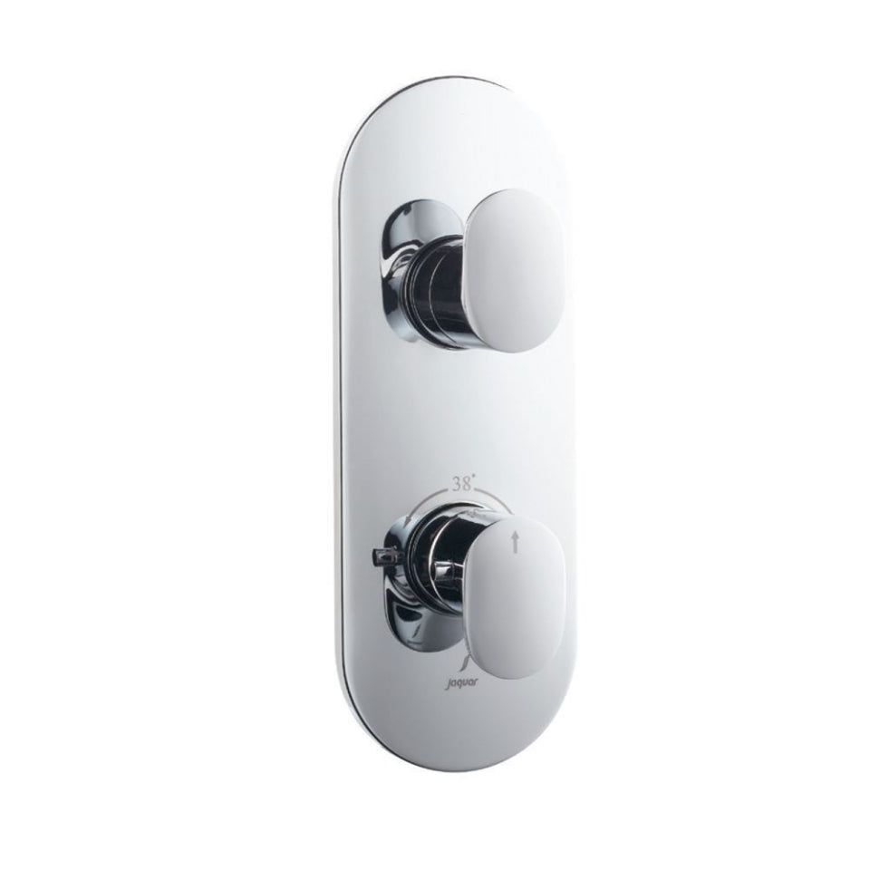 Aquamax 1 Outlet Thermostatic Shower Mixer Trim Kit-Chrome-Opal-Prime
