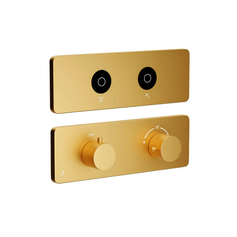 Exposed part 2 way gold matt PVD- Cloud