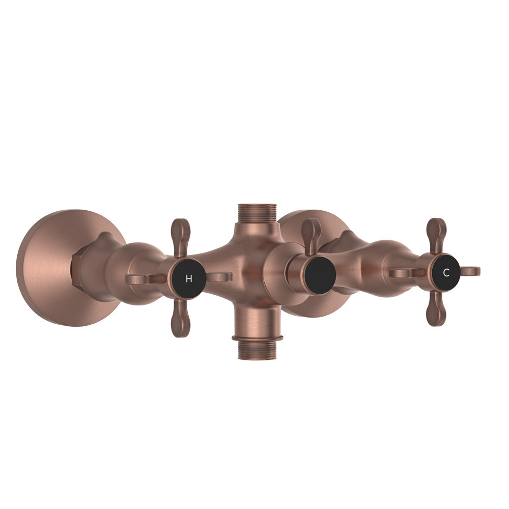 2 Hole Shower Mixer -Antique Copper-Queens-Prime