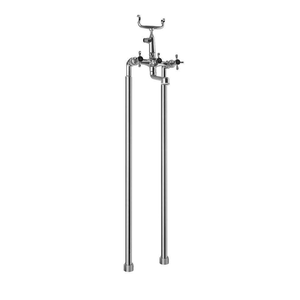 2 Hole Bath and Shower Mixer-Chrome-Queens-Prime