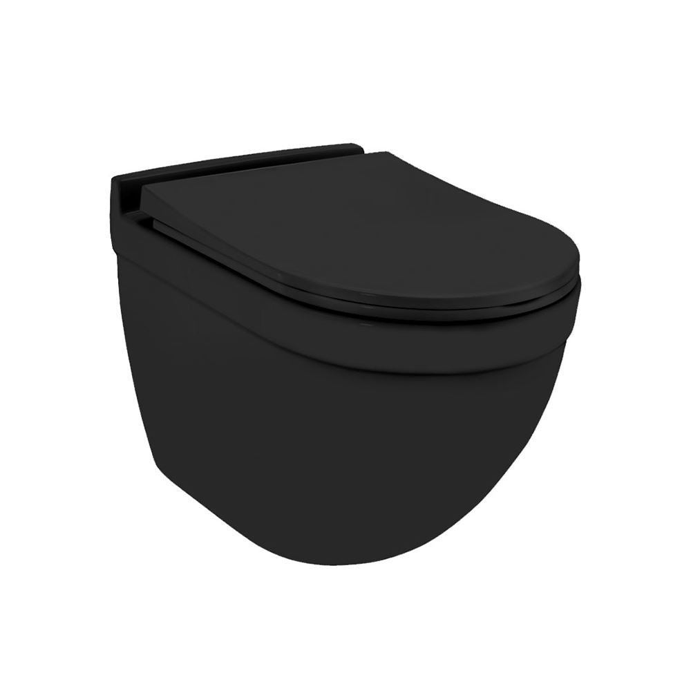 Wall Hung Toilet Black Matt - Solo