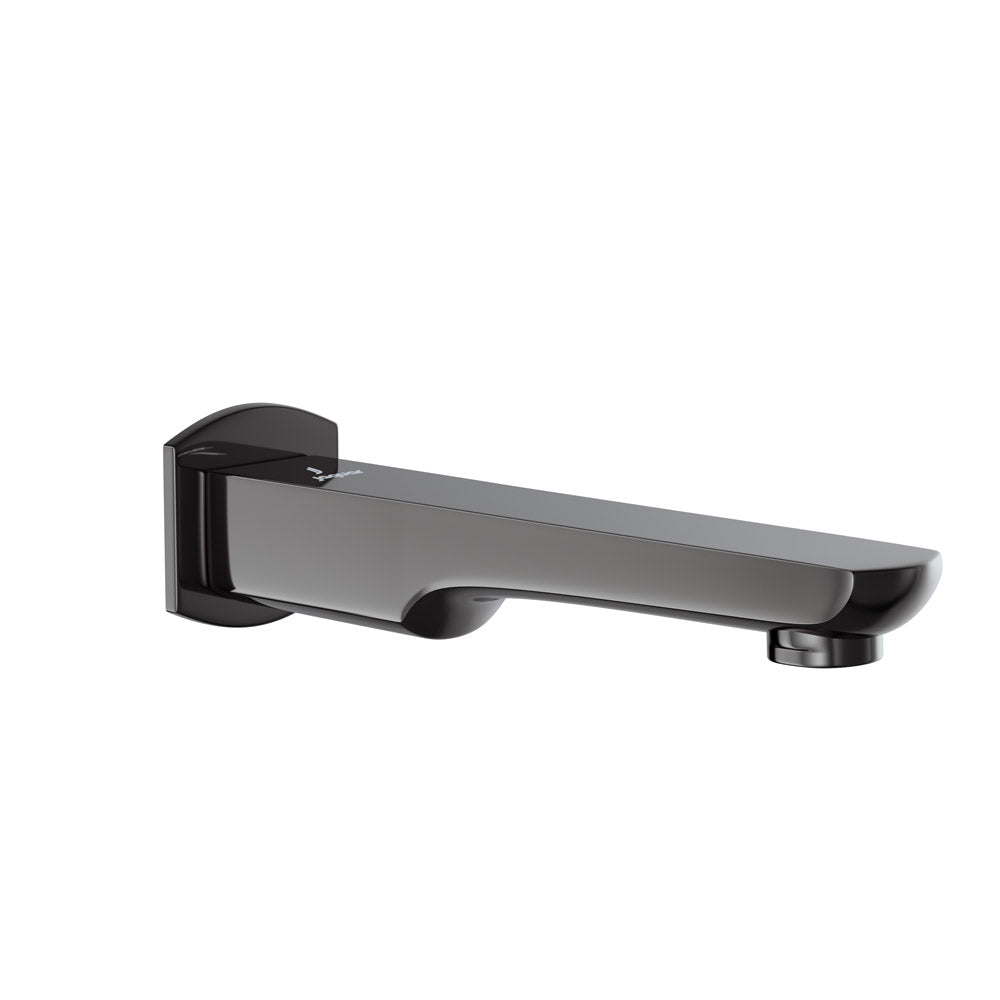 Bath Spout-Black Chrome-Kubix-Prime