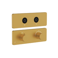 Exposed Part Kit of QLOUD Touch Shower System with 2 outlets for connection to Rain & Hand Shower