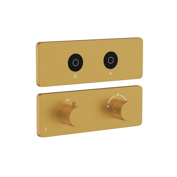 Exposed Part Kit of QLOUD Touch Shower System with 2 outlets for connection to Rain & Hand Shower