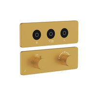 Exposed Part Kit of QLOUD Touch Shower System with 3 outlets for connection to Rain, Mist/ Waterfall Shower mode & Hand Shower