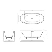 ARTIZE VIC FREE STANDING BATHTUB