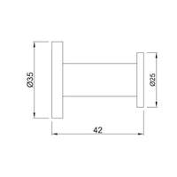 Single Robe Hook - Chrome