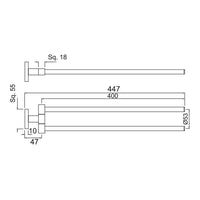 Swivel Towel Holder Twin Type
